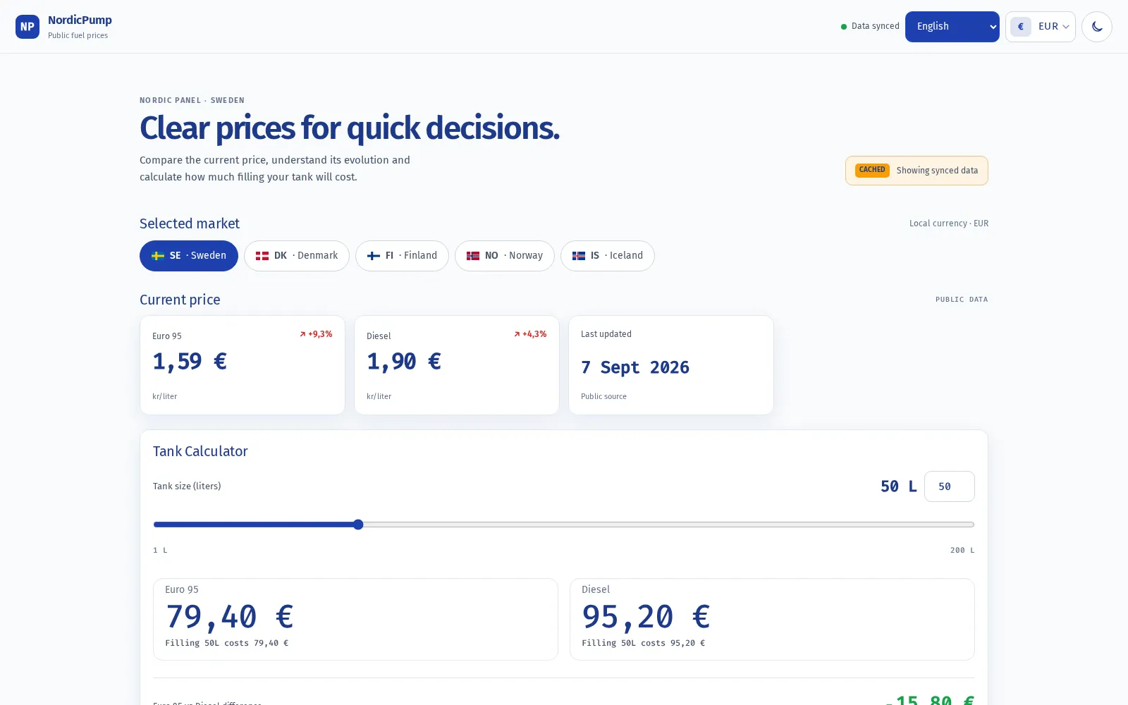 NordicPump screenshot